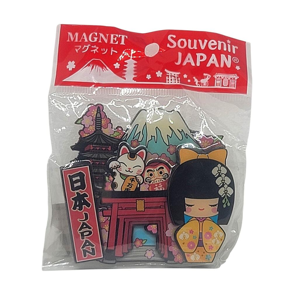 NEW Japan Tourist Souvenir Refrigerator Magnet Collectible 3.5” X 3" CL30